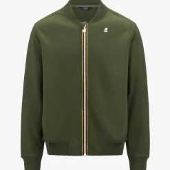 K-WAY Abel Light Spacer - Fleece - Jacket - Man - Green Cypress Shop