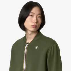 K-WAY Abel Light Spacer - Fleece - Jacket - Man - Green Cypress Shop