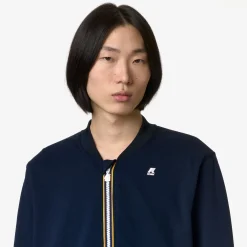K-WAY Abel Light Spacer - Fleece - Jacket - Man - Blue Depth Clearance