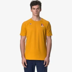 K-WAY Aburot Orient Express Ac - T-Shirtstop - T-Shirt - Unisex - Yellow Sunflower New