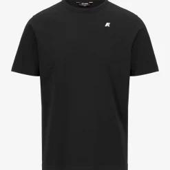 K-WAY Adame Stretch Jersey - T-Shirtstop - T-Shirt - Man - Black Pure Outlet