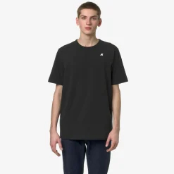 K-WAY Adame Stretch Jersey - T-Shirtstop - T-Shirt - Man - Black Pure Outlet
