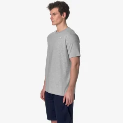 K-WAY Adame Stretch Jersey - T-Shirtstop - T-Shirt - Man - Grey Mel Store