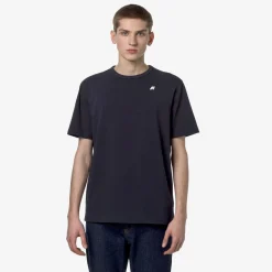 K-WAY Adame Stretch Jersey - T-Shirtstop - T-Shirt - Man - Blue Depth Fashion