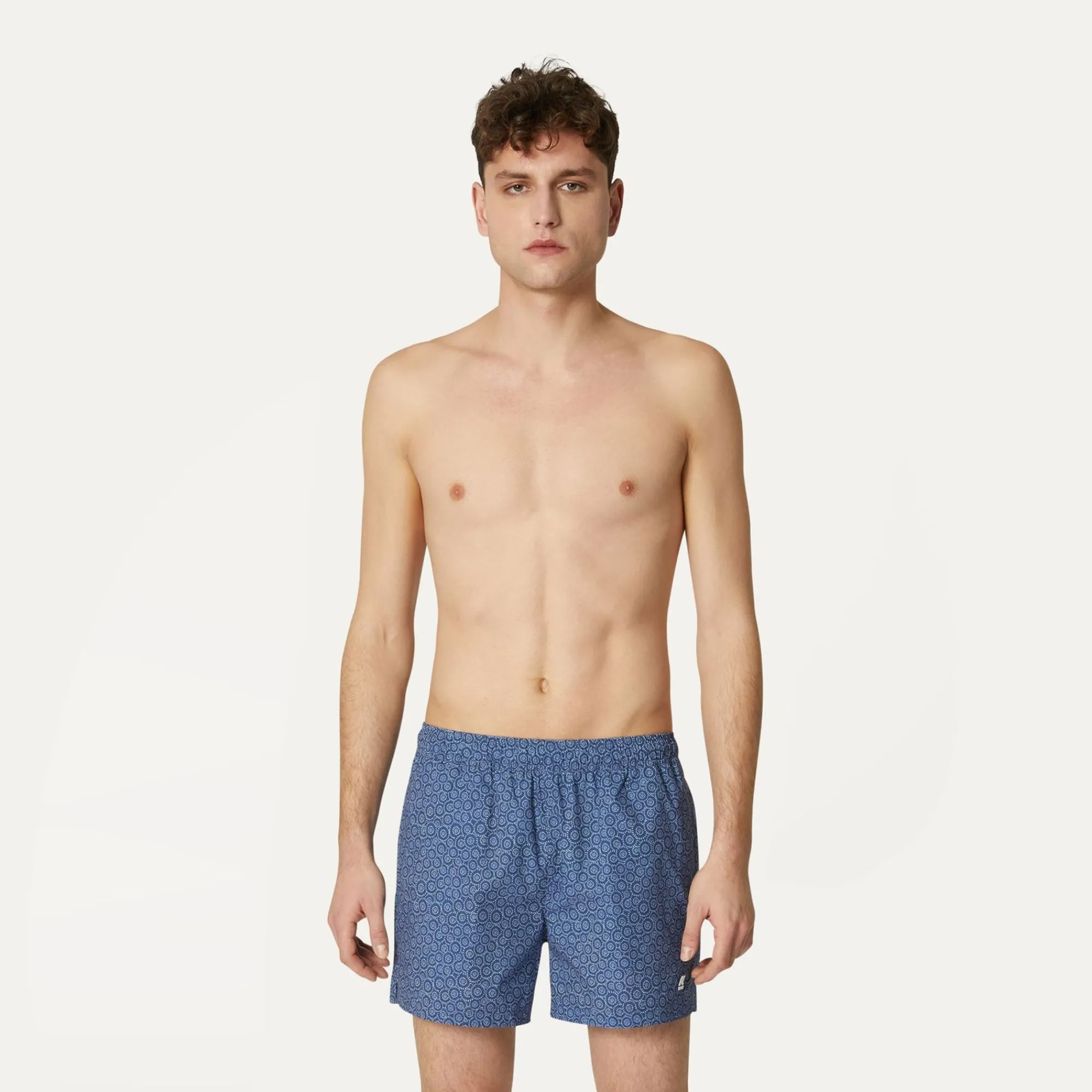 K-WAY Airy Graphic - Bathing Suits - Swimming Trunk - Man - Indigo Circles S Discount