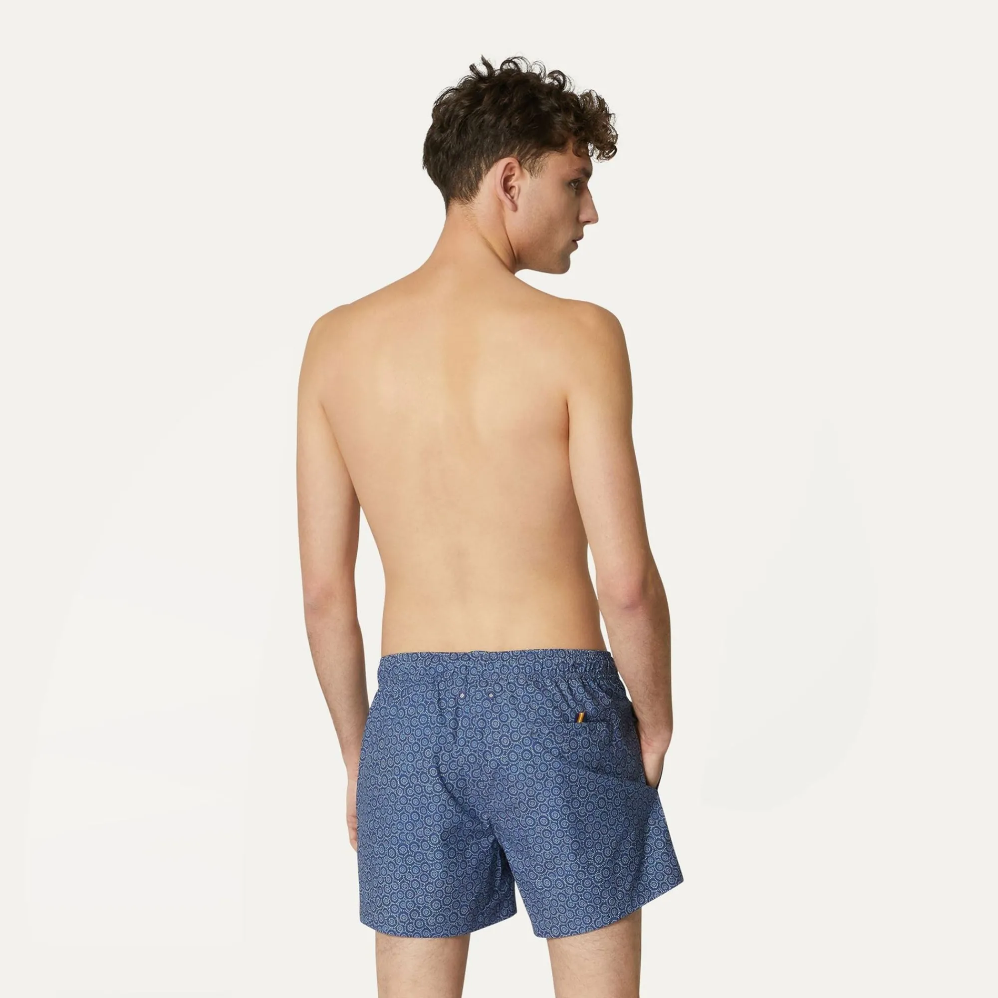 K-WAY Airy Graphic - Bathing Suits - Swimming Trunk - Man - Indigo Circles S Discount