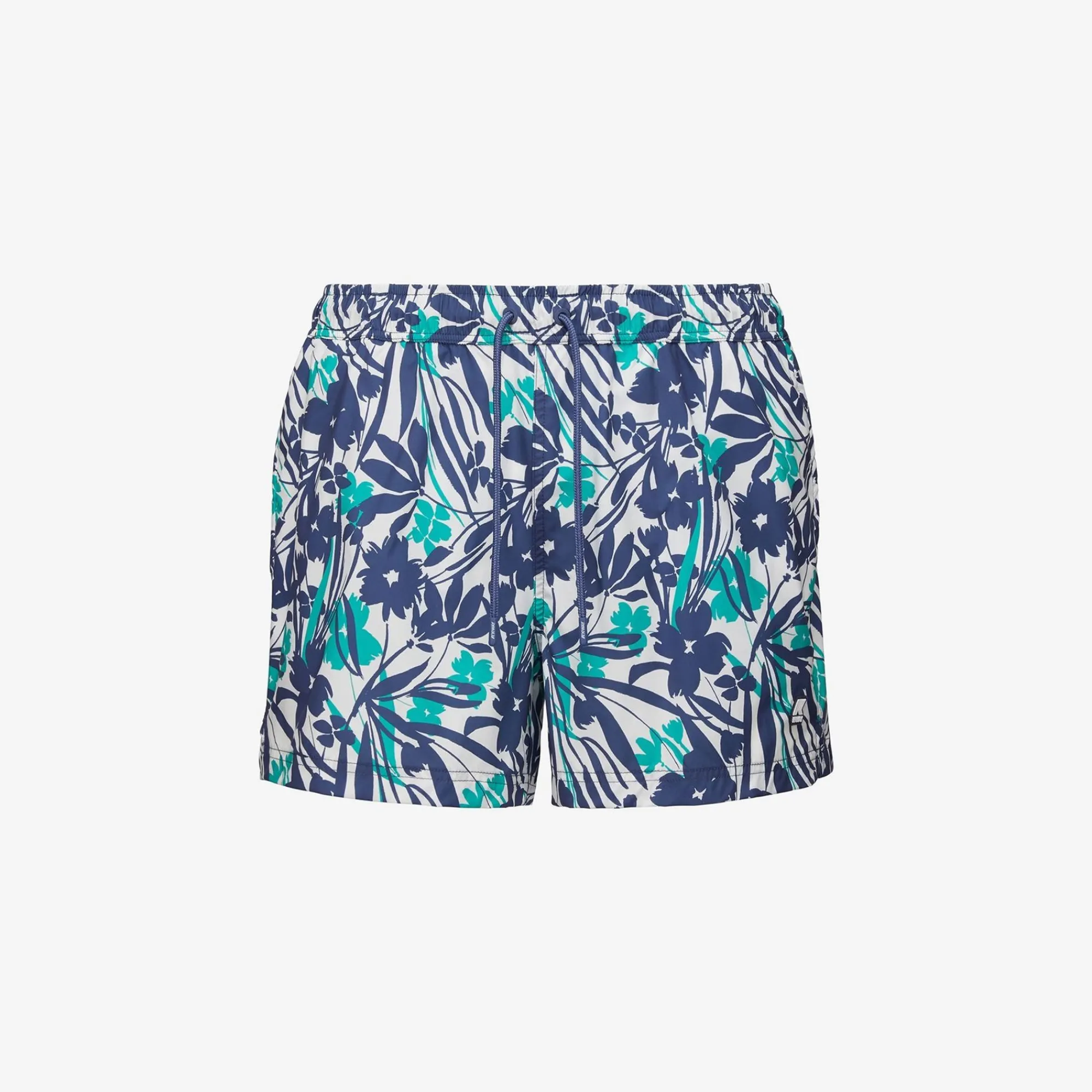 K-WAY Airy Graphic - Bathing Suits - Swimming Trunk - Man - Flowers White Indigo Store