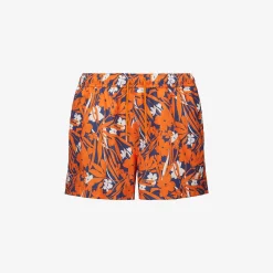 K-WAY Airy Graphic - Bathing Suits - Swimming Trunk - Man - Flowers Blue Orange New