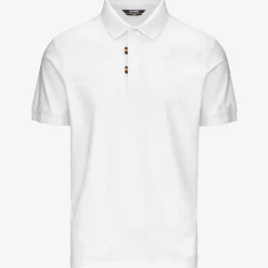 K-WAY Alderic Stretch Jersey - Polo Shirts - Polo - Man - White Clearance
