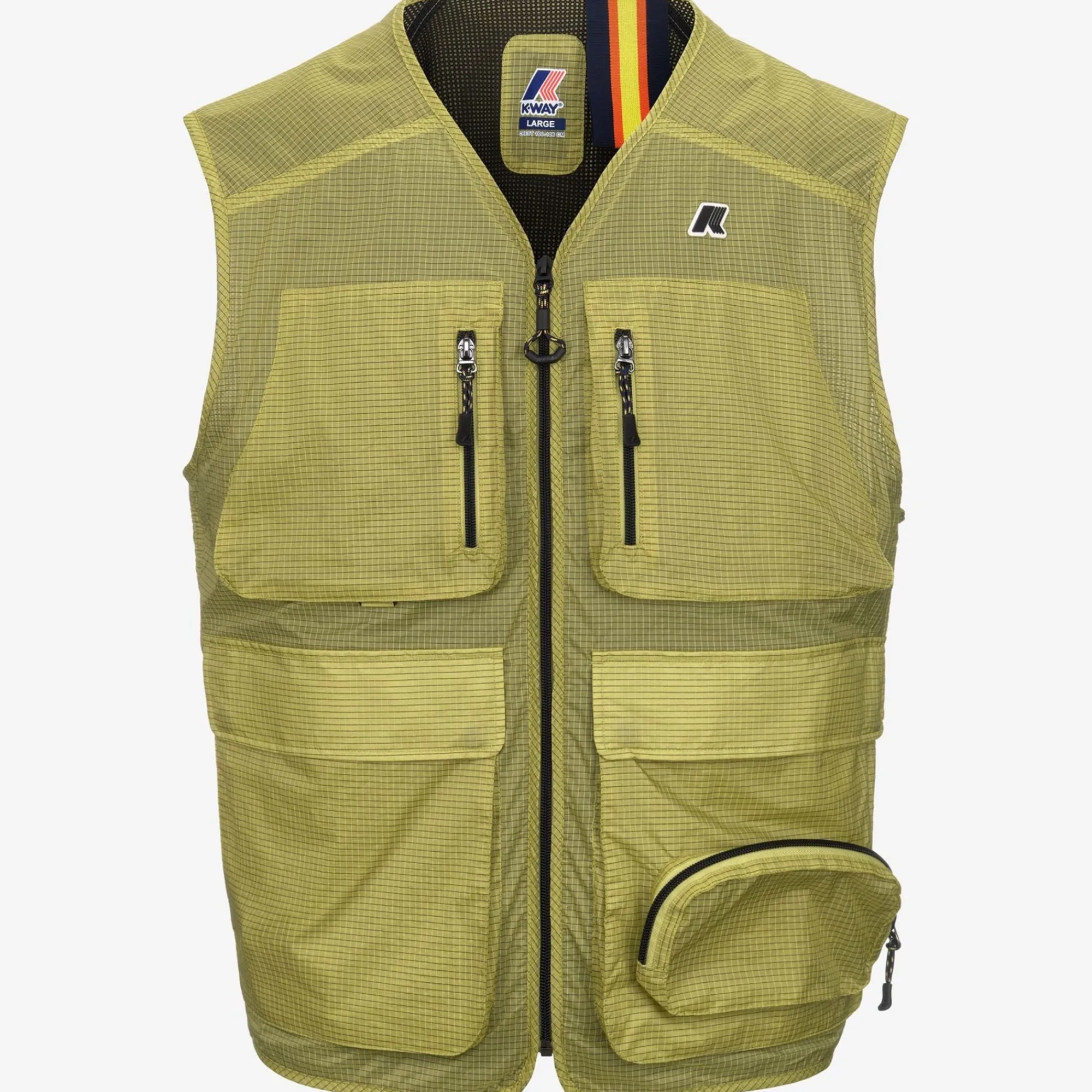 K-WAY Allos - Jackets - Vest - Unisex - Green Celery Ripstop Best Sale