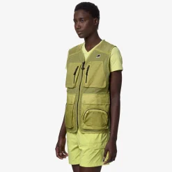 K-WAY Allos - Jackets - Vest - Unisex - Green Celery Ripstop Best Sale