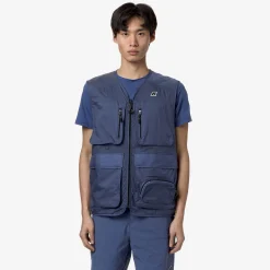 K-WAY Allos - Jackets - Vest - Unisex - Blue Fiord Ripstop Sale