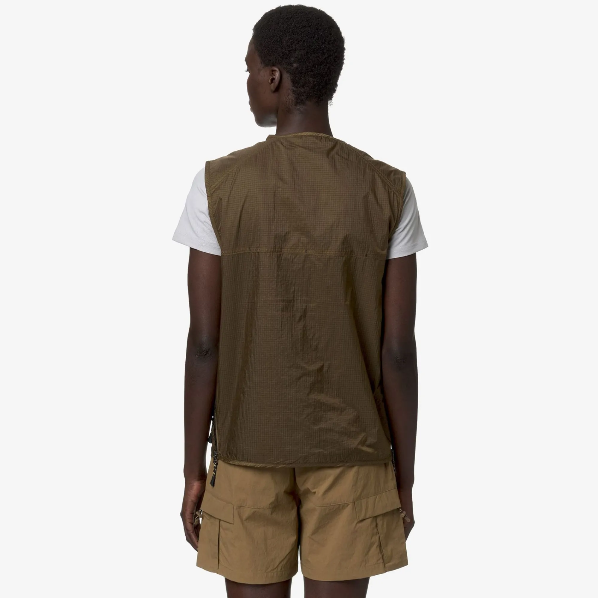 K-WAY Allos - Jackets - Vest - Unisex - Brown Corda Ripstop Flash Sale