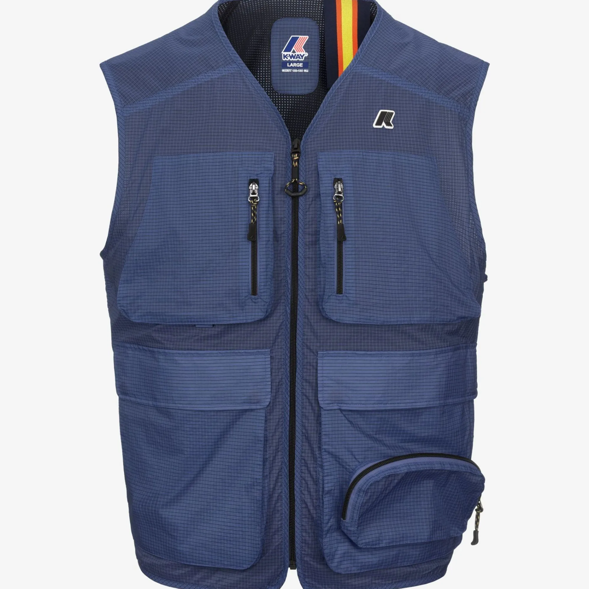 K-WAY Allos - Jackets - Vest - Unisex - Blue Fiord Ripstop New