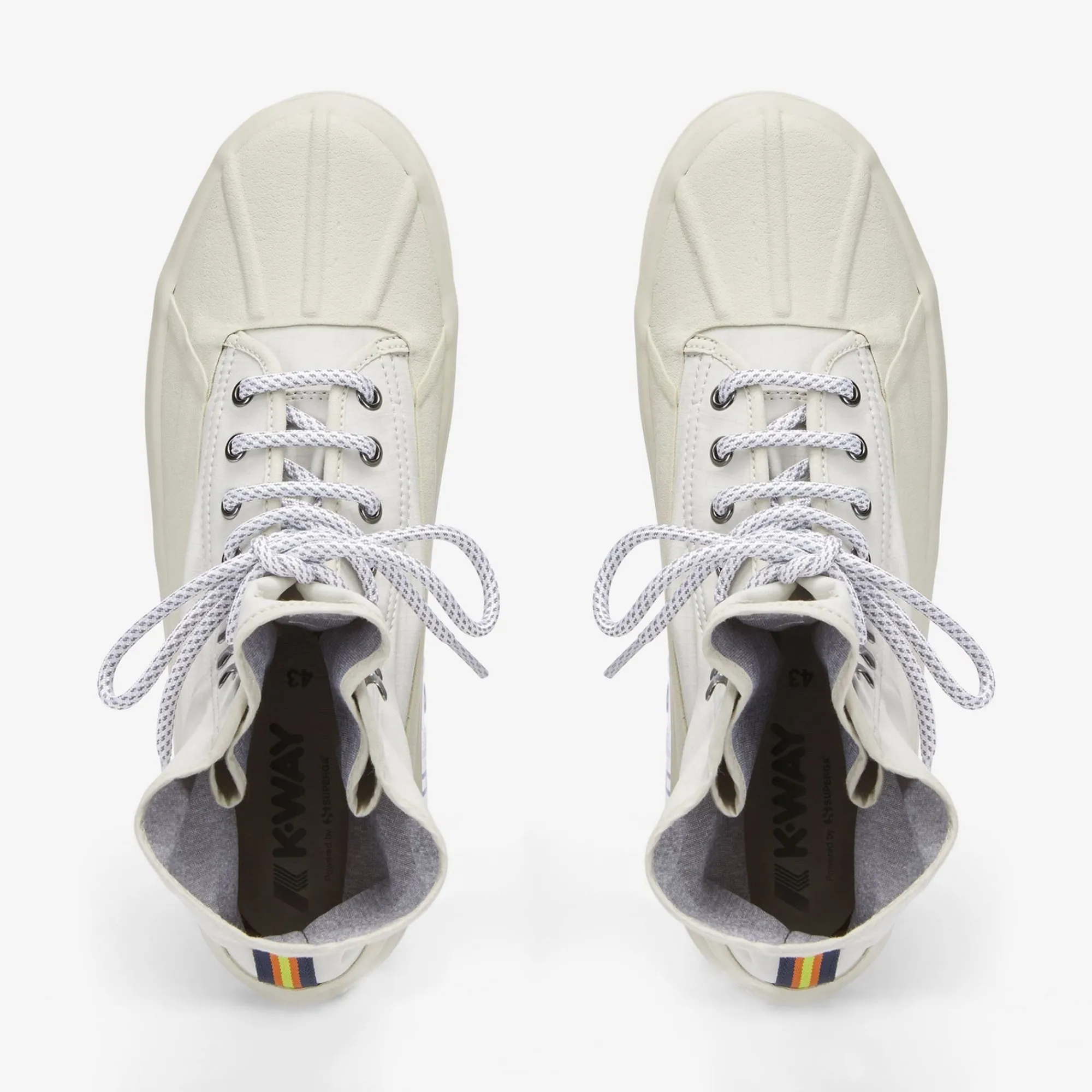 K-WAY Alpina Bonded Ripstop Jersey - Ankle Boots - Laced - Unisex - Beige Lt Cheap