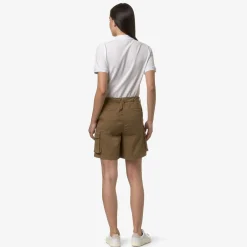 K-WAY Alysane - Shorts - Cargo - Woman - Brown Corda Shop
