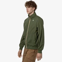 K-WAY Amaurystretch Nylon Jersey - Jackets - Short - Man - Green Cypress New