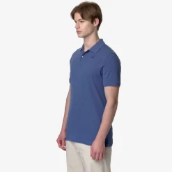 K-WAY Amedee Pique - Polo Shirts - Polo - Man - Blue Fiord Cheap