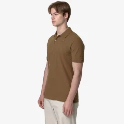 K-WAY Amedee Pique - Polo Shirts - Polo - Man - Brown Corda Clearance