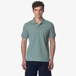 K-WAY Amedee Pique - Polo Shirts - Polo - Man - Green Mold Clearance
