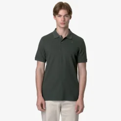 K-WAY Amedee Pique - Polo Shirts - Polo - Man - Green Blackish Outlet