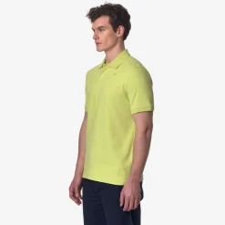 K-WAY Amedee Pique - Polo Shirts - Polo - Man - Green Celery Clearance