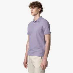 K-WAY Amedee Pique - Polo Shirts - Polo - Man - Violet Glicine Best Sale