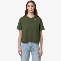 K-WAY Ameline - T-Shirtstop - T-Shirt - Woman - Green Cypress Best Sale