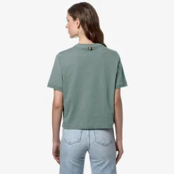 K-WAY Ameline - T-Shirtstop - T-Shirt - Woman - Green Mold New