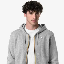 K-WAY Anthony - Fleece - Jacket - Man - Grey Mel New