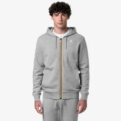 K-WAY Anthony - Fleece - Jacket - Man - Grey Mel New