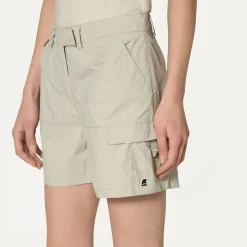K-WAY Argalps - Shorts - Cargo - Woman - Beige Lt Cheap