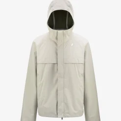 K-WAY Arnaud Eco Sd Contrast - Jackets - Short - Man - Beige L-Green C Best Sale