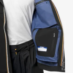 K-WAY Arnaud Eco Sd Contrast - Jackets - Short - Man - Black P-Blue F Outlet