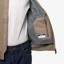 K-WAY Arsene Bonded Jersey - Jackets - Short - Man - Beige Taupe Store