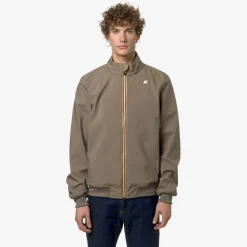 K-WAY Arsene Bonded Jersey - Jackets - Short - Man - Beige Taupe Store