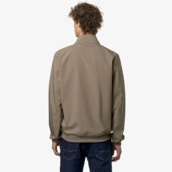 K-WAY Arsene Bonded Jersey - Jackets - Short - Man - Beige Taupe Store