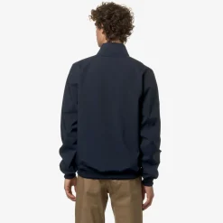 K-WAY Arsene Bonded Jersey - Jackets - Short - Man - Blue Depth Discount
