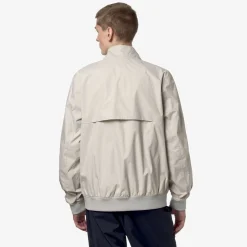 K-WAY Arsene Plus.2 Reversible - Jackets - Short - Man - Beigelt-Blue D New