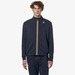 K-WAY Augur Poly Cotton - Fleece - Jacket - Unisex - Blue Depth Store