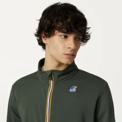K-WAY Augur Poly Cotton - Fleece - Jacket - Unisex - Green Blackish Hot