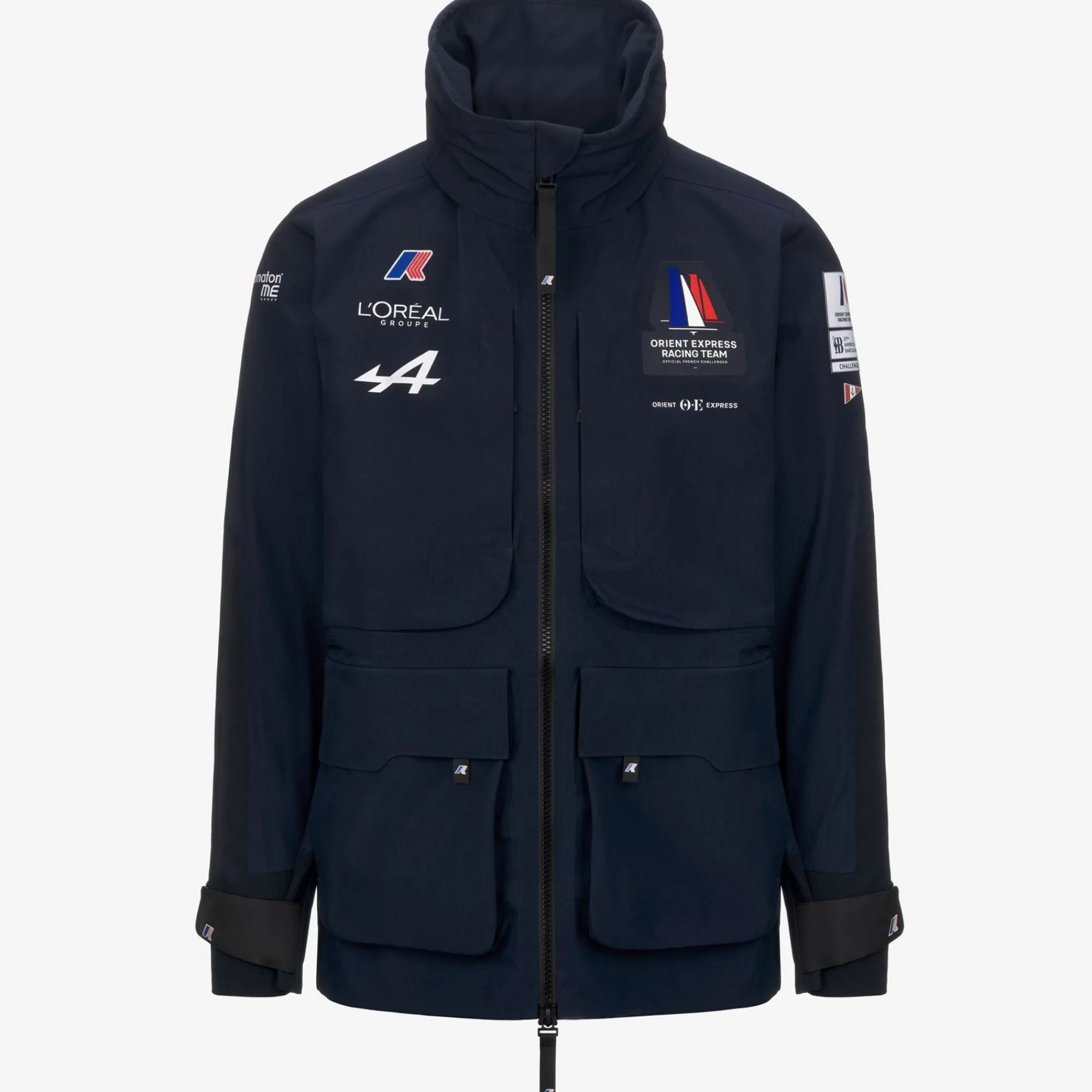 K-WAY Barrow Orient Express Ac - Jackets - 3/4 Length - Unisex - Blue Dress Flash Sale