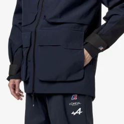 K-WAY Barrow Orient Express Ac - Jackets - 3/4 Length - Unisex - Blue Dress Flash Sale