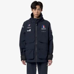 K-WAY Barrow Orient Express Ac - Jackets - 3/4 Length - Unisex - Blue Dress Flash Sale