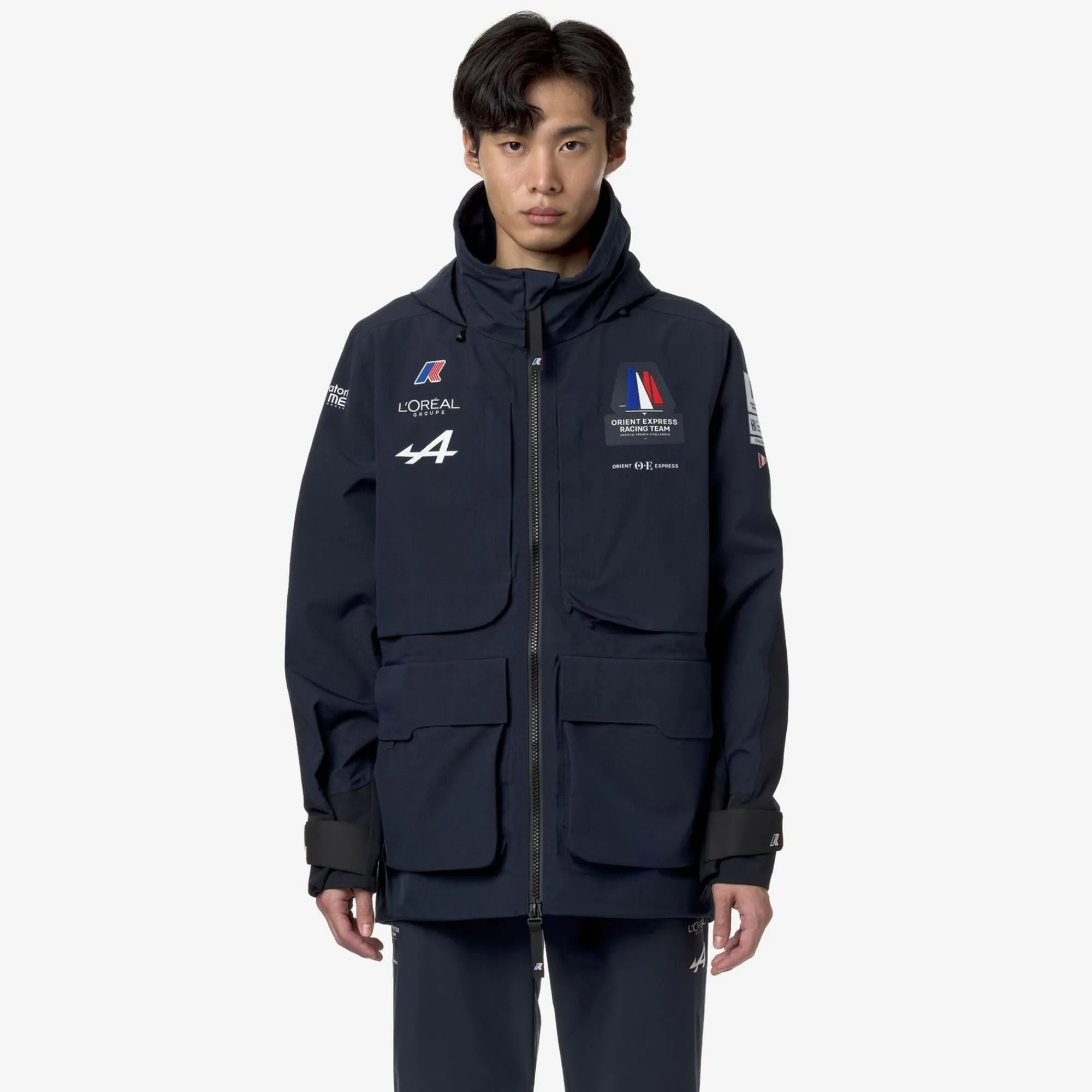 K-WAY Barrow Orient Express Ac - Jackets - 3/4 Length - Unisex - Blue Dress Flash Sale