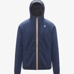 K-WAY Beau St Fur Bonded - Fleece - Jacket - Unisex - Blue Depth-Grey Smk New