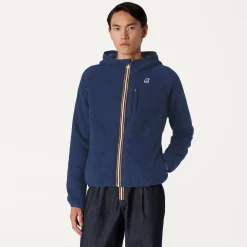 K-WAY Beau St Fur Bonded - Fleece - Jacket - Unisex - Blue Depth-Grey Smk Best