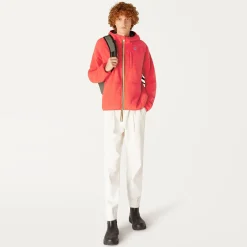 K-WAY Beau St Fur Bonded - Fleece - Jacket - Unisex - Red- Grey Smk Store