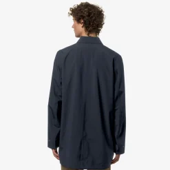 K-WAY Benny Bonded Jersey - Jackets - 3/4 Length - Man - Blue Depth Flash Sale