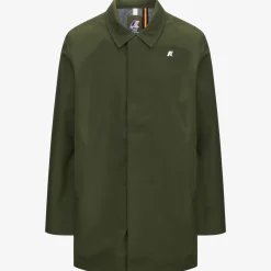 K-WAY Benny Bonded Jersey - Jackets - 3/4 Length - Man - Green Cypress Flash Sale